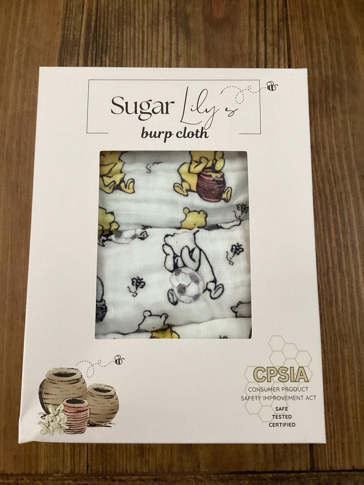 Winnie the Pooh Muslin 3pc Burp