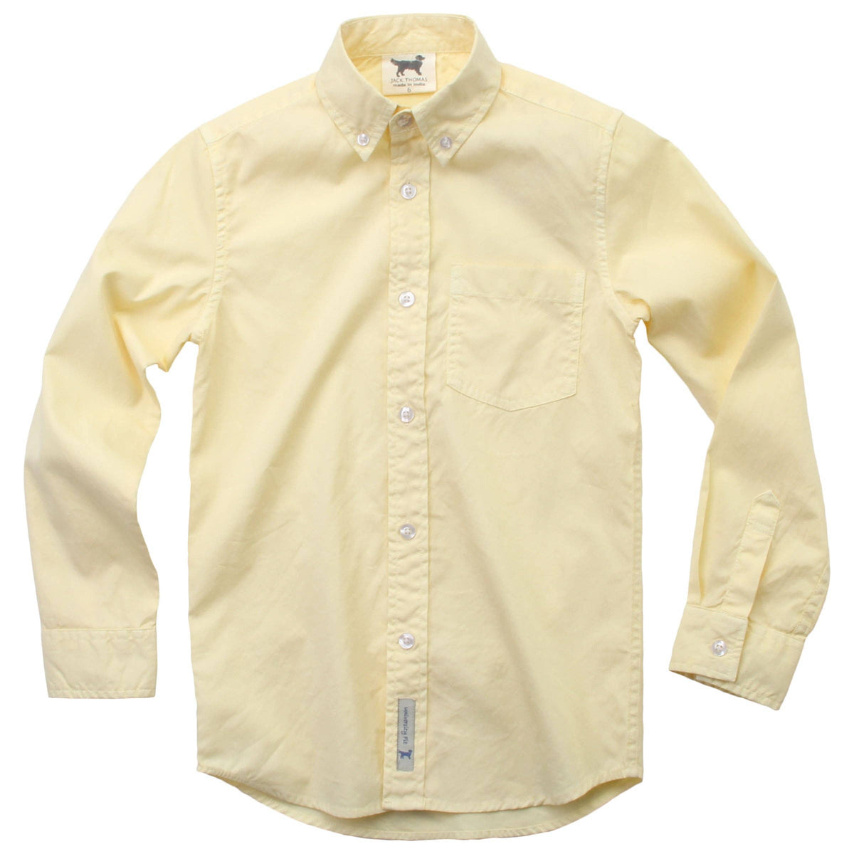 Jack Thomas Boys LS Garment Dyed Oxford