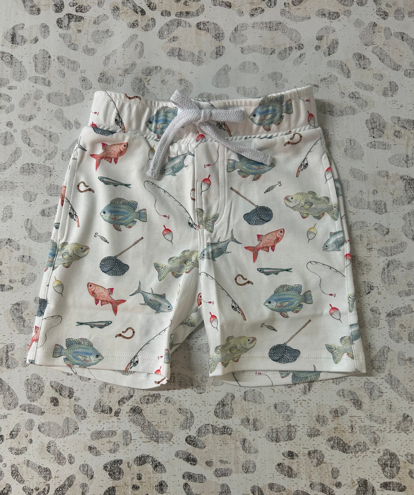 Baby Club Chic Fishing Day Printed Short Set