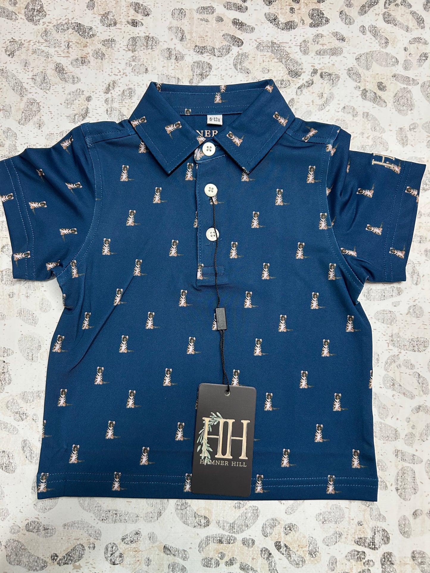 Hamner Hill Boys Navy Tiger Performance Polo