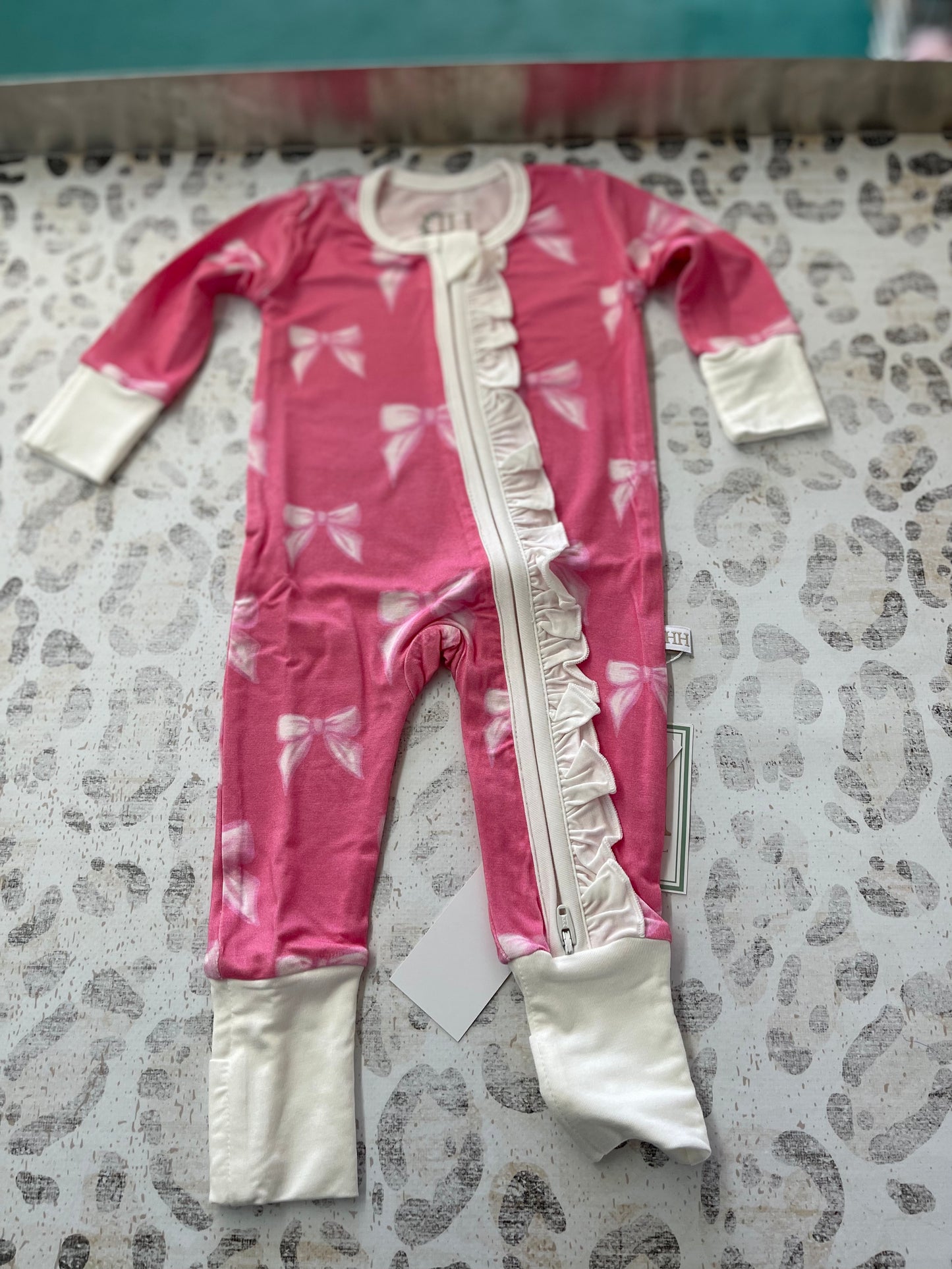Hamner Hill Tickled Pink Double Zipper Romper