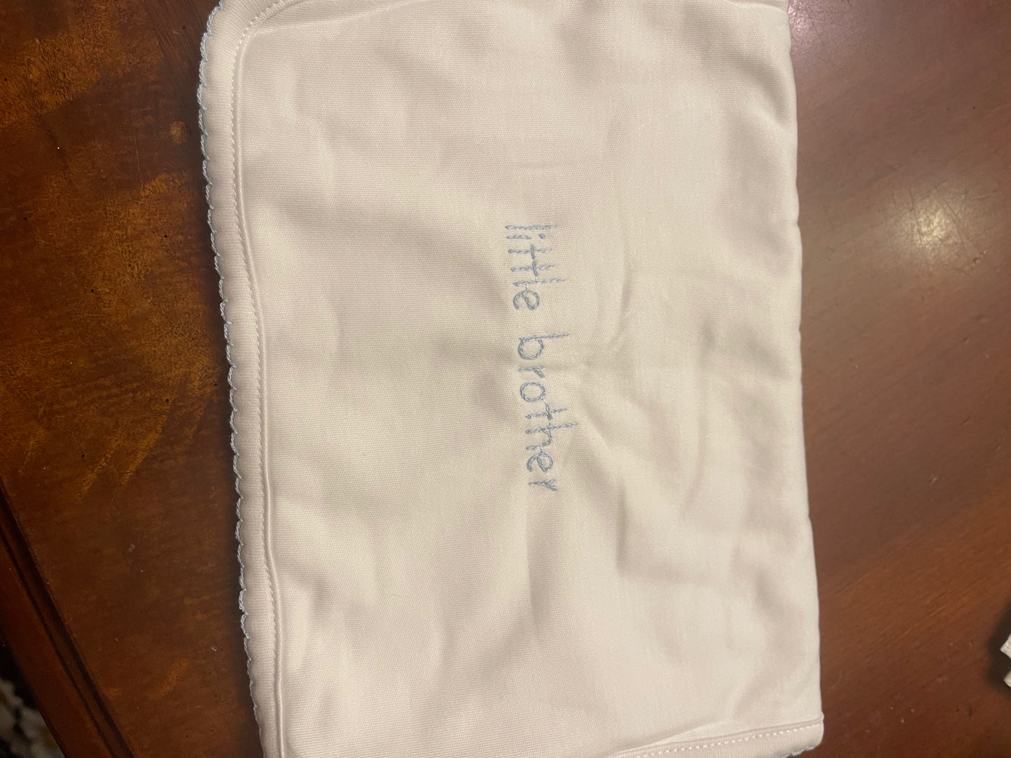 Magnolia Baby Little Brother Embroidered Burp