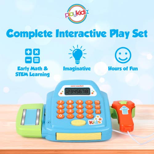 Playkidz Interactive Cash Register with Scanner & Conveyor