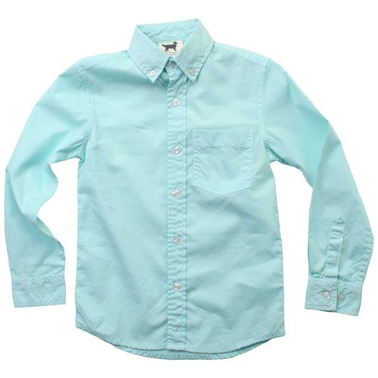 Jack Thomas Boys LS Garment Dyed Oxford