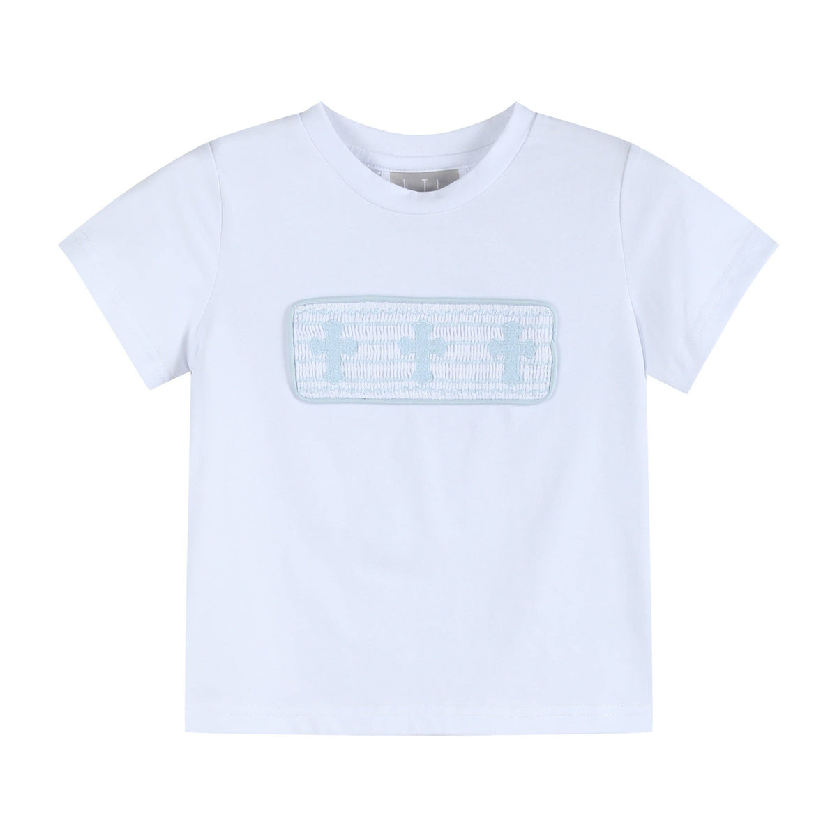 Light Blue Shorts and White Crosses Shirt Set