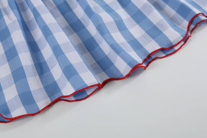Red, White and Blue Flutter Dress