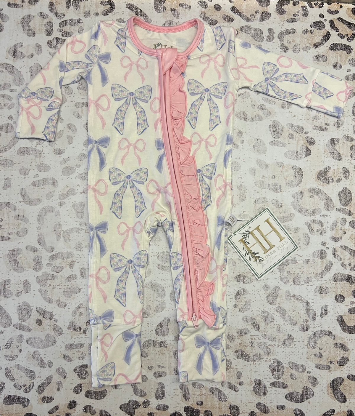 Hamner Hill Born To Bloom Double Zipper Romper