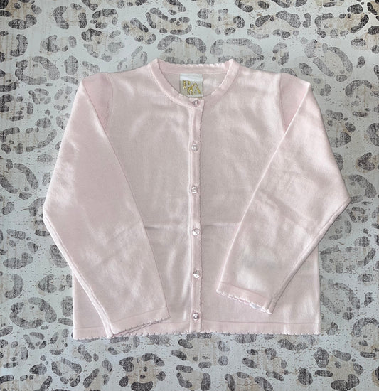 Petit Ami Scalloped Edge Cardigan Sweater