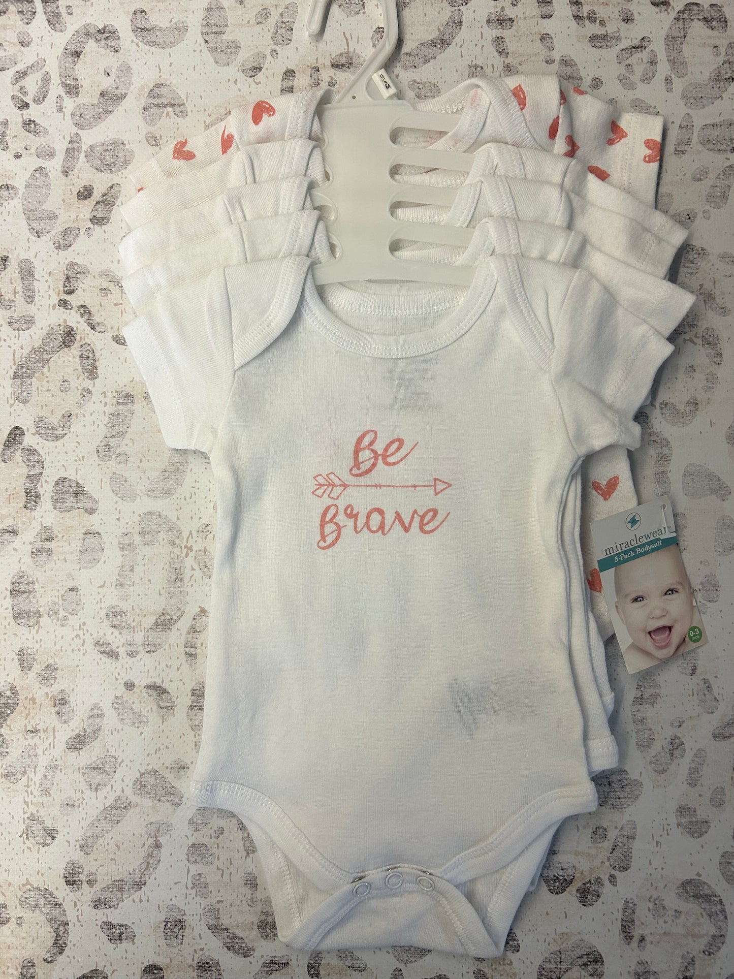 5-Pack Mw Body Suit 0-3M -Johnson Baby