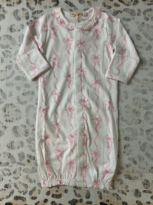 Baby Club Chic Baby Coquette Bows Printed Converter Gown w/ ruffle