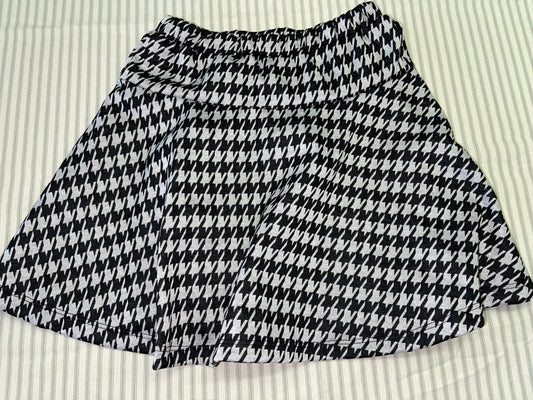 Area Code 407 Black & White Herringbone skirt
