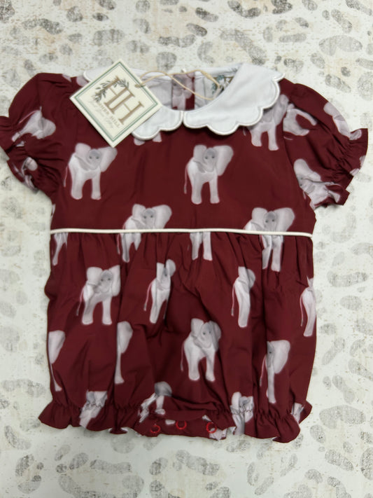 Hamner Hill Elephant Scalloped Collar Bubble