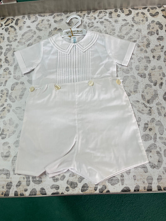 Feltman Brothers White Classic Bobby Suit