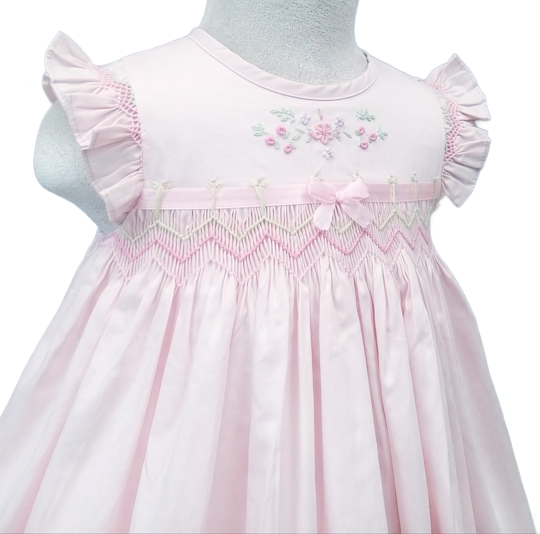 Pink Smocked Dress