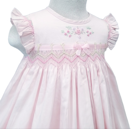 Pink Smocked Dress