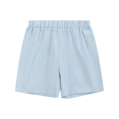 Light Blue Shorts and White Crosses Shirt Set