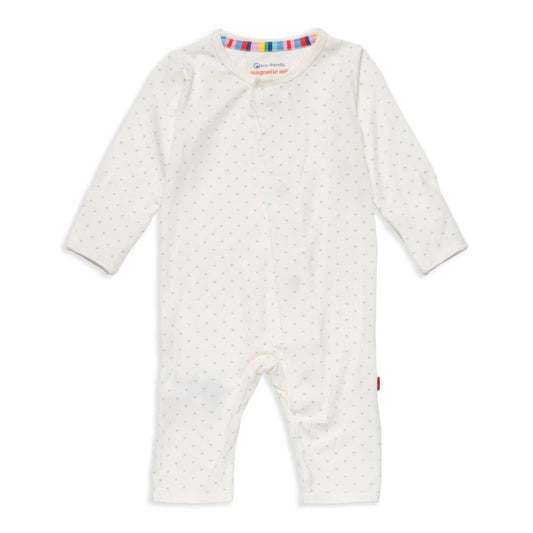 Magnetic Me Pin Dot Cream Modal Magnetic Coverall